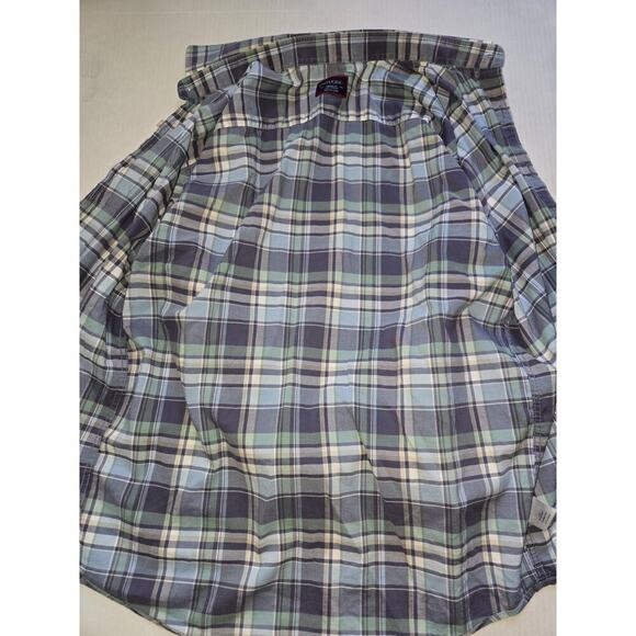 UNTUCKit Shirt Men Medium Blue Plaid RomBauer Preppy Long Sleeve Slim - Picture 4 of 11